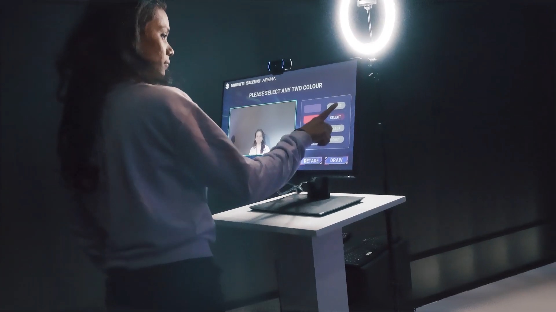 Immersive touchable screen display